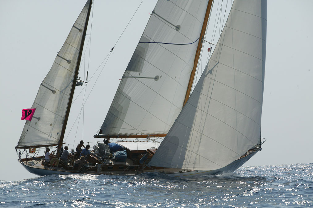 Giannella under sails between Ibiza & Formentera